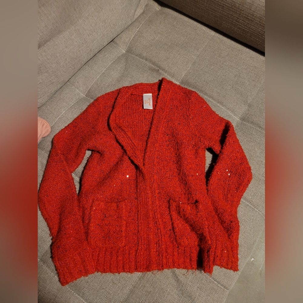 Cat & Jack Red Girls Cardigan